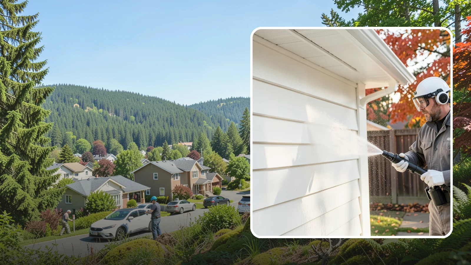 Siding Soft Wash in Index, Snohomish County, WA - Siding soft wash gently cleans your home's exterior walls with low pressure and cleaning solutions that lift algae without damage.