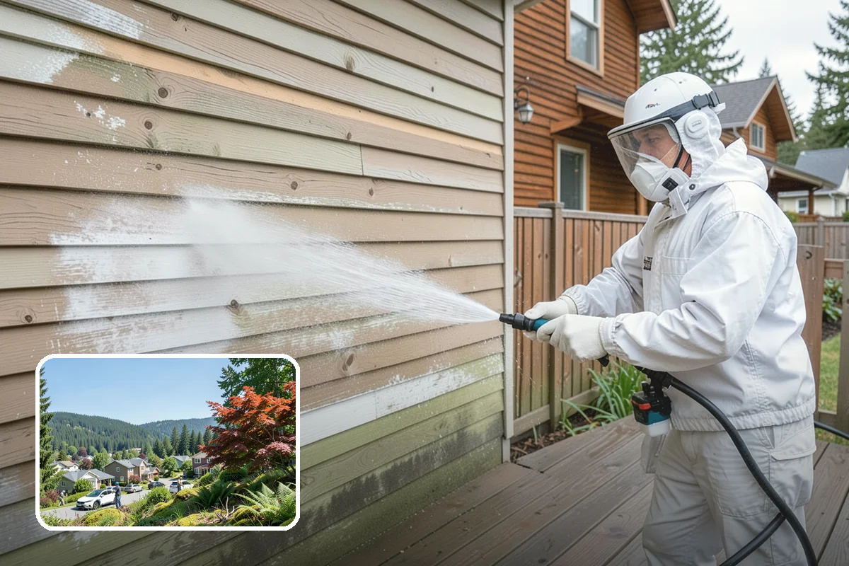 Siding Soft Wash in Index, Snohomish County, WA - Cleans siding without forcing water behind panels
