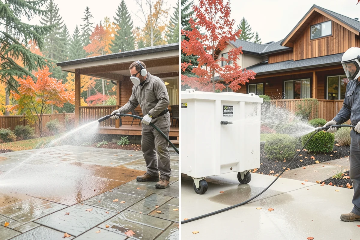 Siding Soft Wash in Index, Snohomish County, WA - Inspect the siding and note algae-heavy elevations
