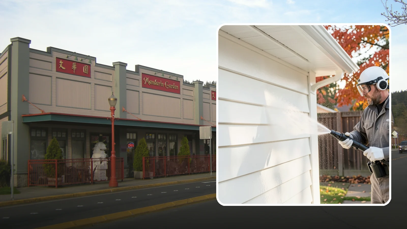 Siding Soft Wash in Issaquah, King County, WA - Siding soft wash gently cleans your home's exterior walls with low pressure and cleaning solutions that lift algae without damage.