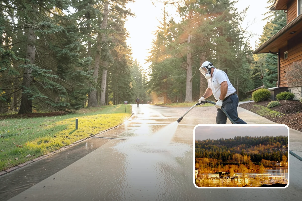 Siding Soft Wash in Kenmore, King County, WA - Cleans siding without forcing water behind panels