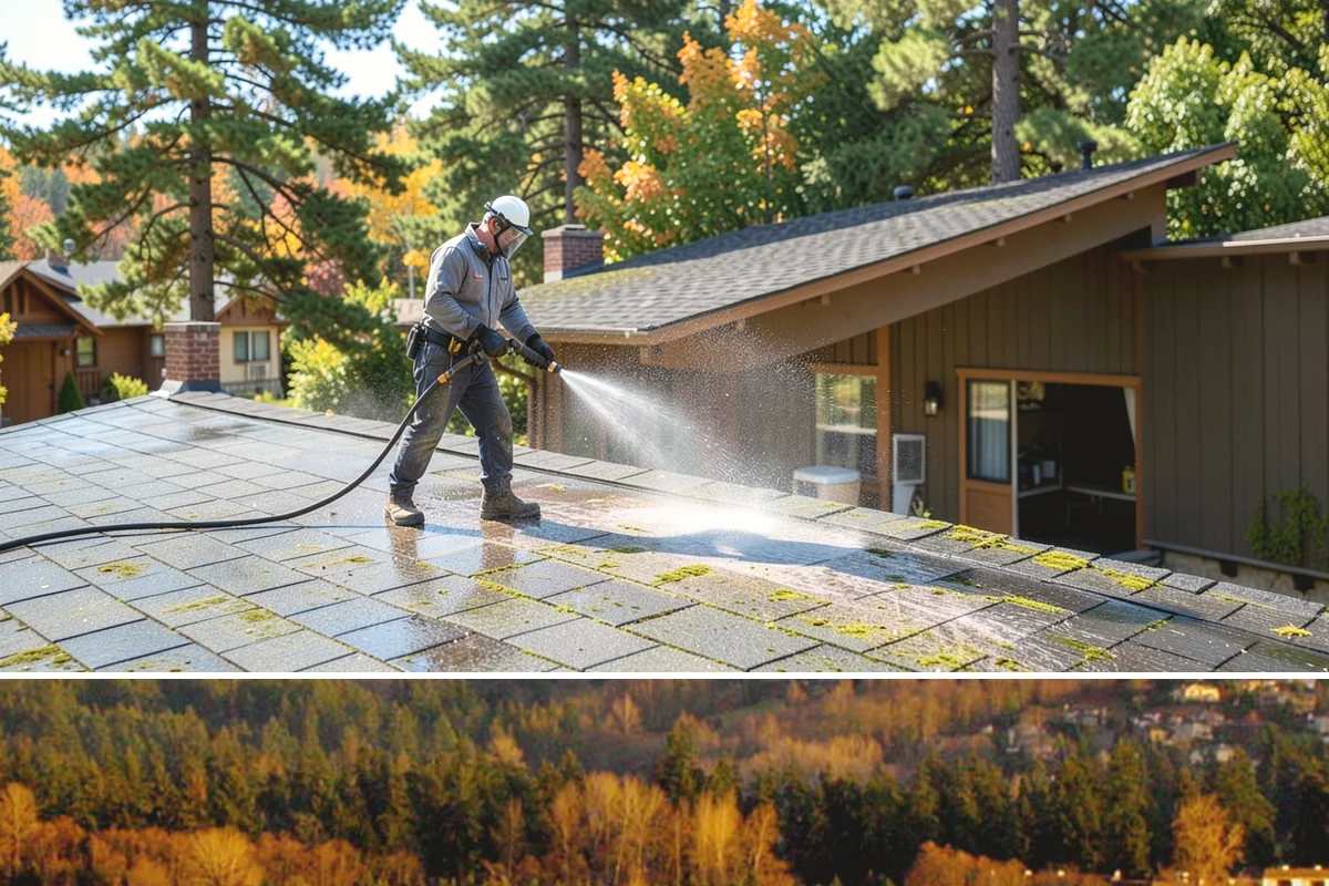 Siding Soft Wash in Kenmore, King County, WA - Spring and fall are prime, clearing algae after winter and again before the next wet season settles in.