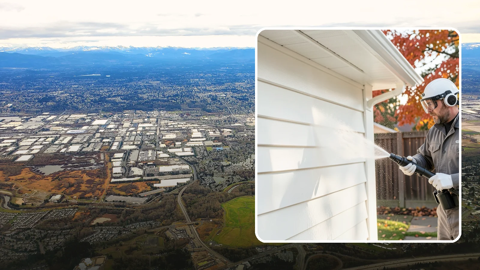 Siding Soft Wash in Kent, King County, WA - Siding soft wash gently cleans your home's exterior walls with low pressure and cleaning solutions that lift algae without damage.