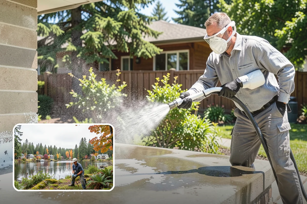 Siding Soft Wash in La Conner, Skagit County, WA - Cleans siding without forcing water behind panels