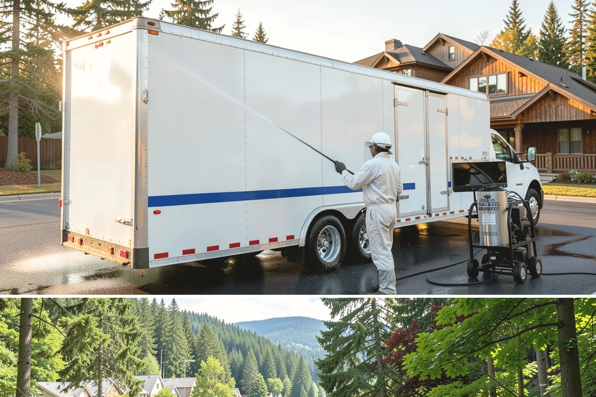 Siding Soft Wash in Lake Forest Park, King County, WA - Spring and fall are prime, clearing algae after winter and again before the next wet season settles in.