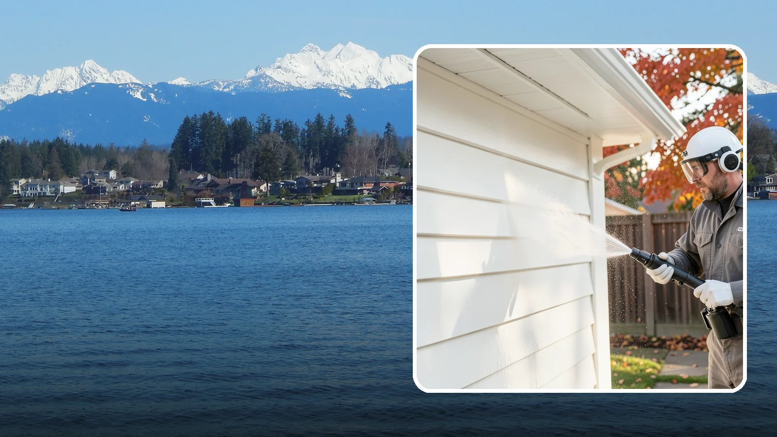 Siding Soft Wash in Lake Stevens, Snohomish County, WA - Siding soft wash gently cleans your home's exterior walls with low pressure and cleaning solutions that lift algae without damage.