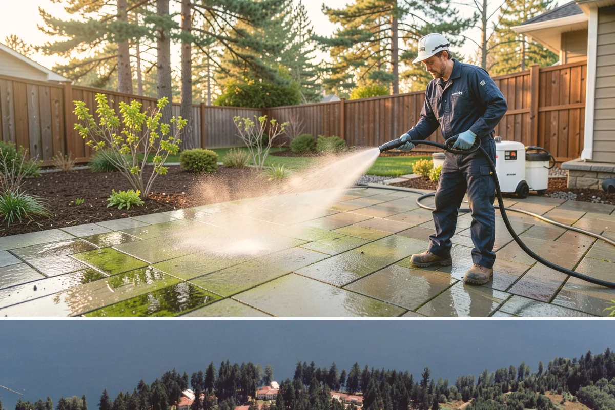 Siding Soft Wash in Lakewood, Pierce County, WA - Spring and fall are prime, clearing algae after winter and again before the next wet season settles in.