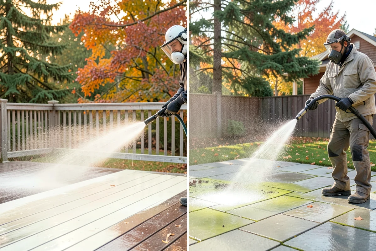 Siding Soft Wash in Lyman, Skagit County, WA - Inspect the siding and note algae-heavy elevations
