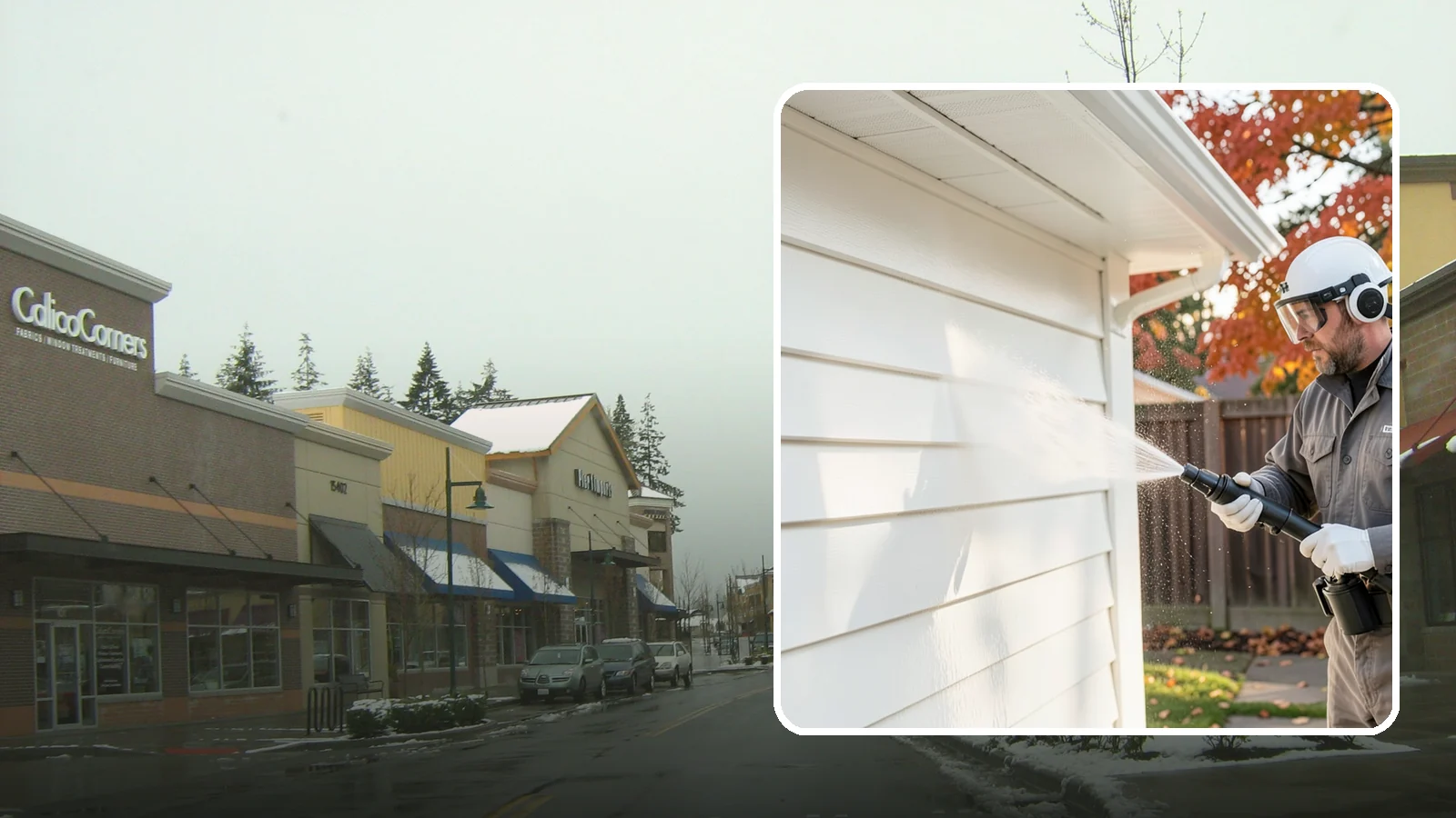 Siding Soft Wash in Mill Creek, Snohomish County, WA - Siding soft wash gently cleans your home's exterior walls with low pressure and cleaning solutions that lift algae without damage.