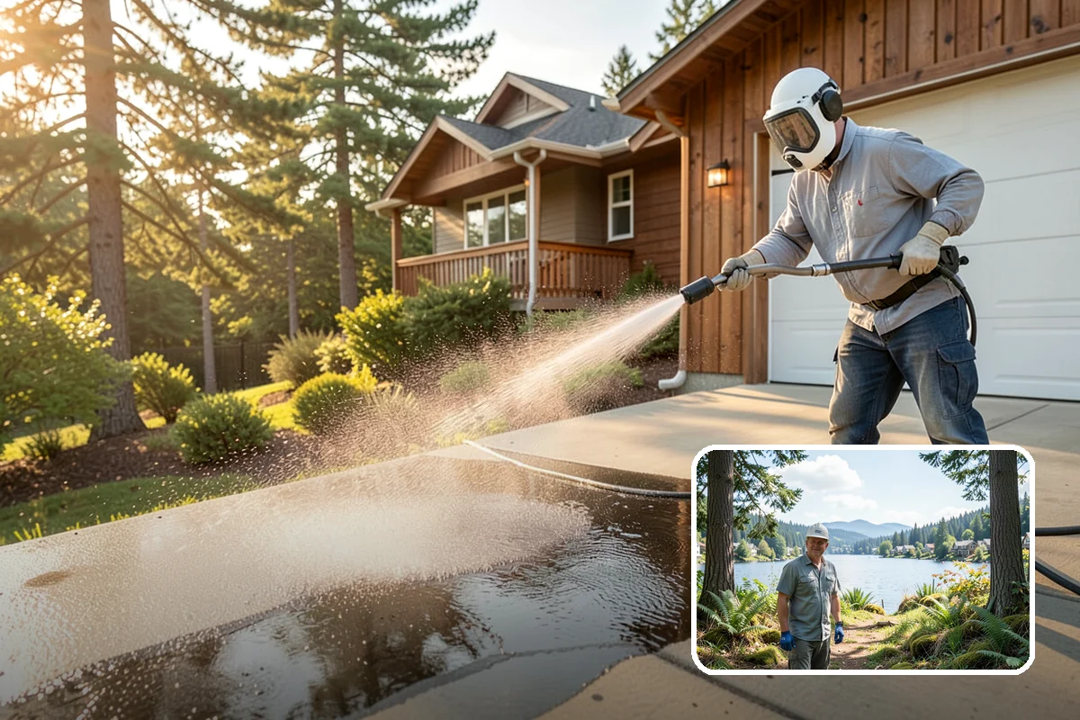 Siding Soft Wash in Milton, King County, WA - Cleans siding without forcing water behind panels