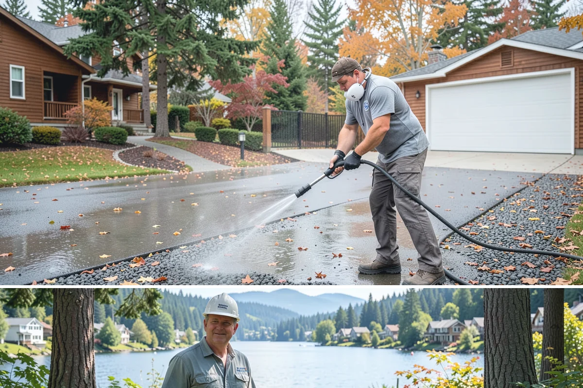 Siding Soft Wash in Milton, King County, WA - Spring and fall are prime, clearing algae after winter and again before the next wet season settles in.