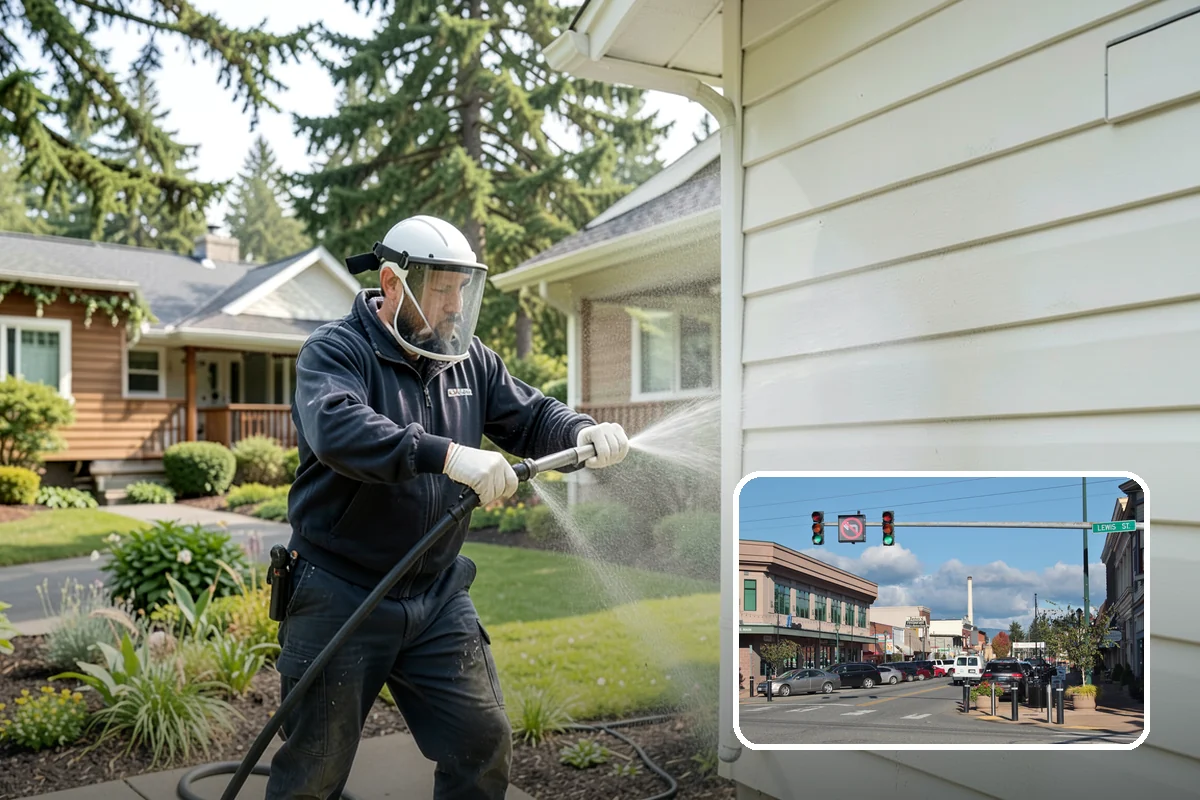 Siding Soft Wash in Monroe, Snohomish County, WA - Cleans siding without forcing water behind panels