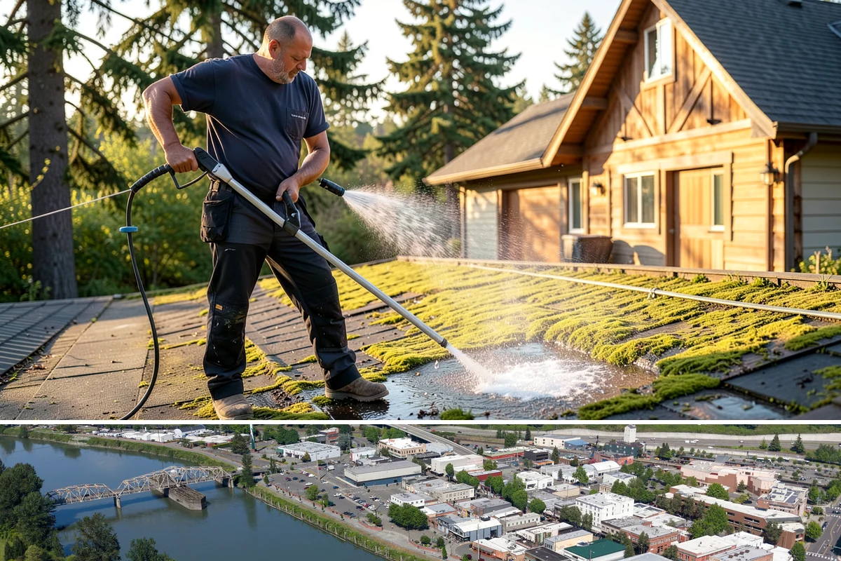 Siding Soft Wash in Mount Vernon, Skagit County, WA - Spring and fall are prime, clearing algae after winter and again before the next wet season settles in.