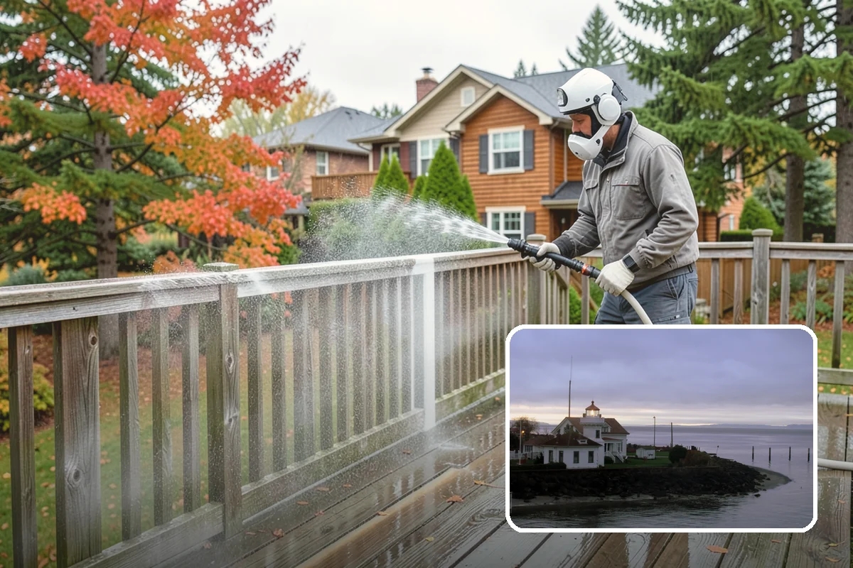 Siding Soft Wash in Mukilteo, Snohomish County, WA - Cleans siding without forcing water behind panels