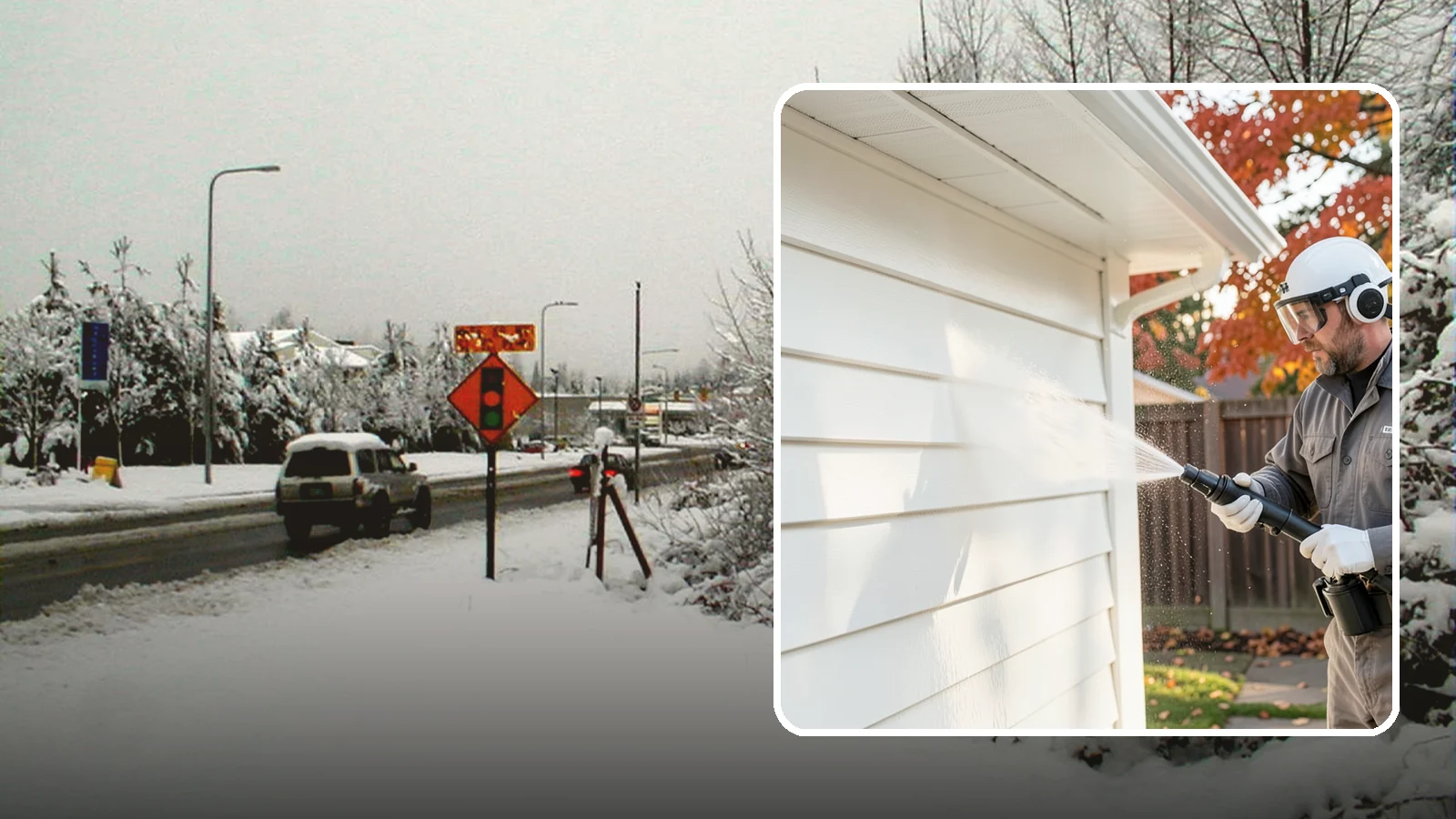 Siding Soft Wash in Newcastle, King County, WA - Siding soft wash gently cleans your home's exterior walls with low pressure and cleaning solutions that lift algae without damage.