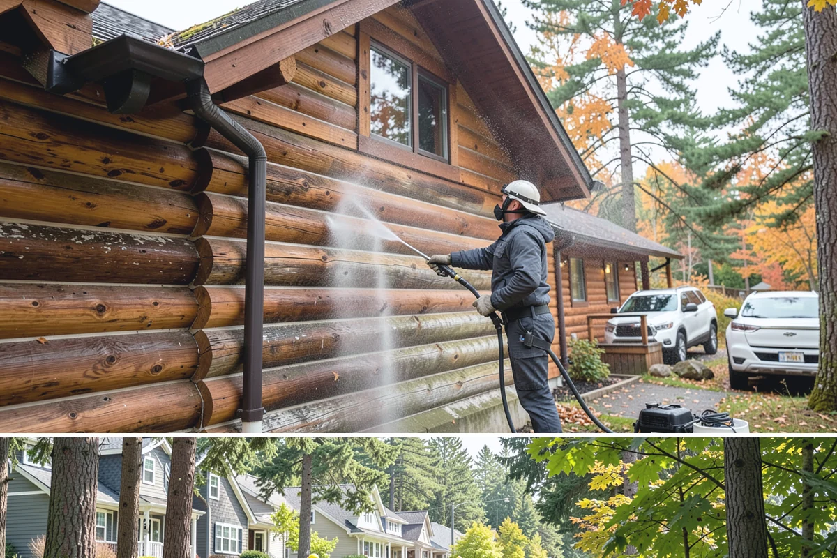 Siding Soft Wash in Normandy Park, King County, WA - Spring and fall are prime, clearing algae after winter and again before the next wet season settles in.