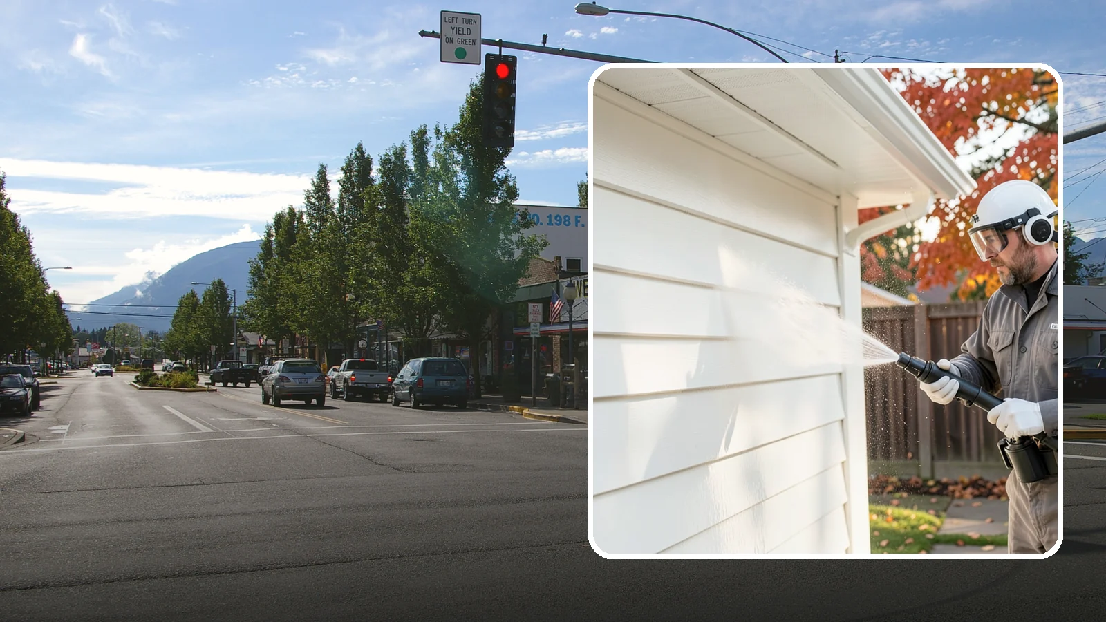 Siding Soft Wash in North Bend, King County, WA - Siding soft wash gently cleans your home's exterior walls with low pressure and cleaning solutions that lift algae without damage.