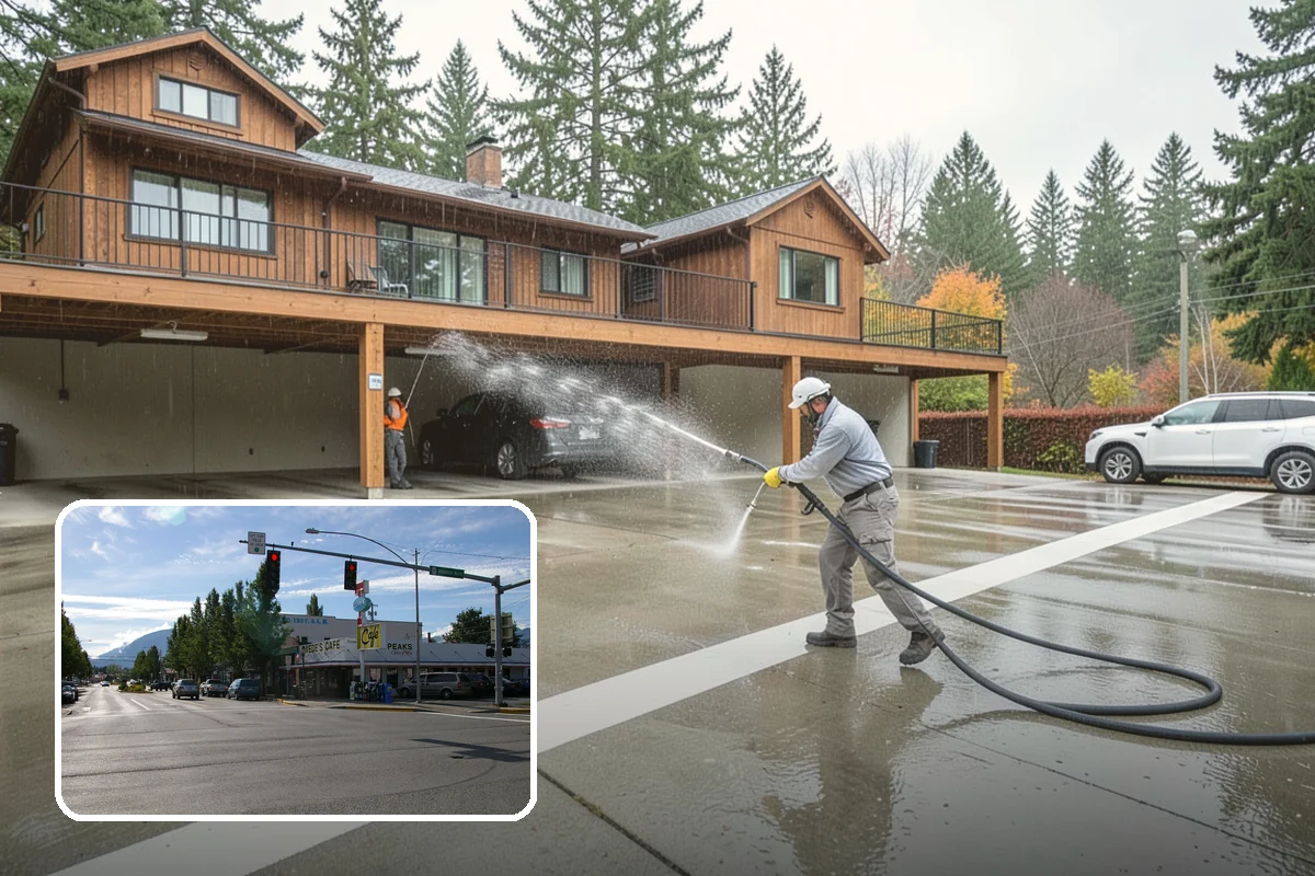 Siding Soft Wash in North Bend, King County, WA - Cleans siding without forcing water behind panels