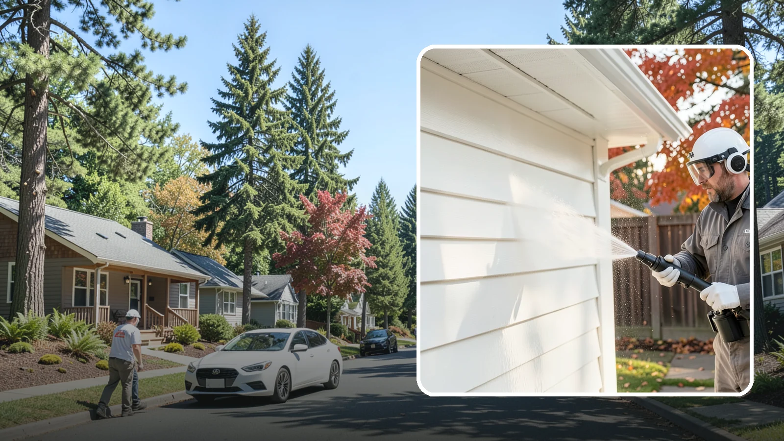 Siding Soft Wash in Orting, Pierce County, WA - Siding soft wash gently cleans your home's exterior walls with low pressure and cleaning solutions that lift algae without damage.