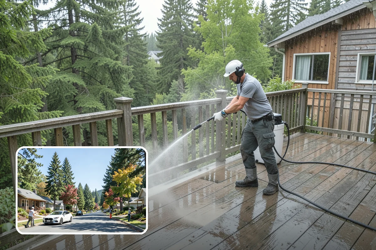 Siding Soft Wash in Orting, Pierce County, WA - Cleans siding without forcing water behind panels