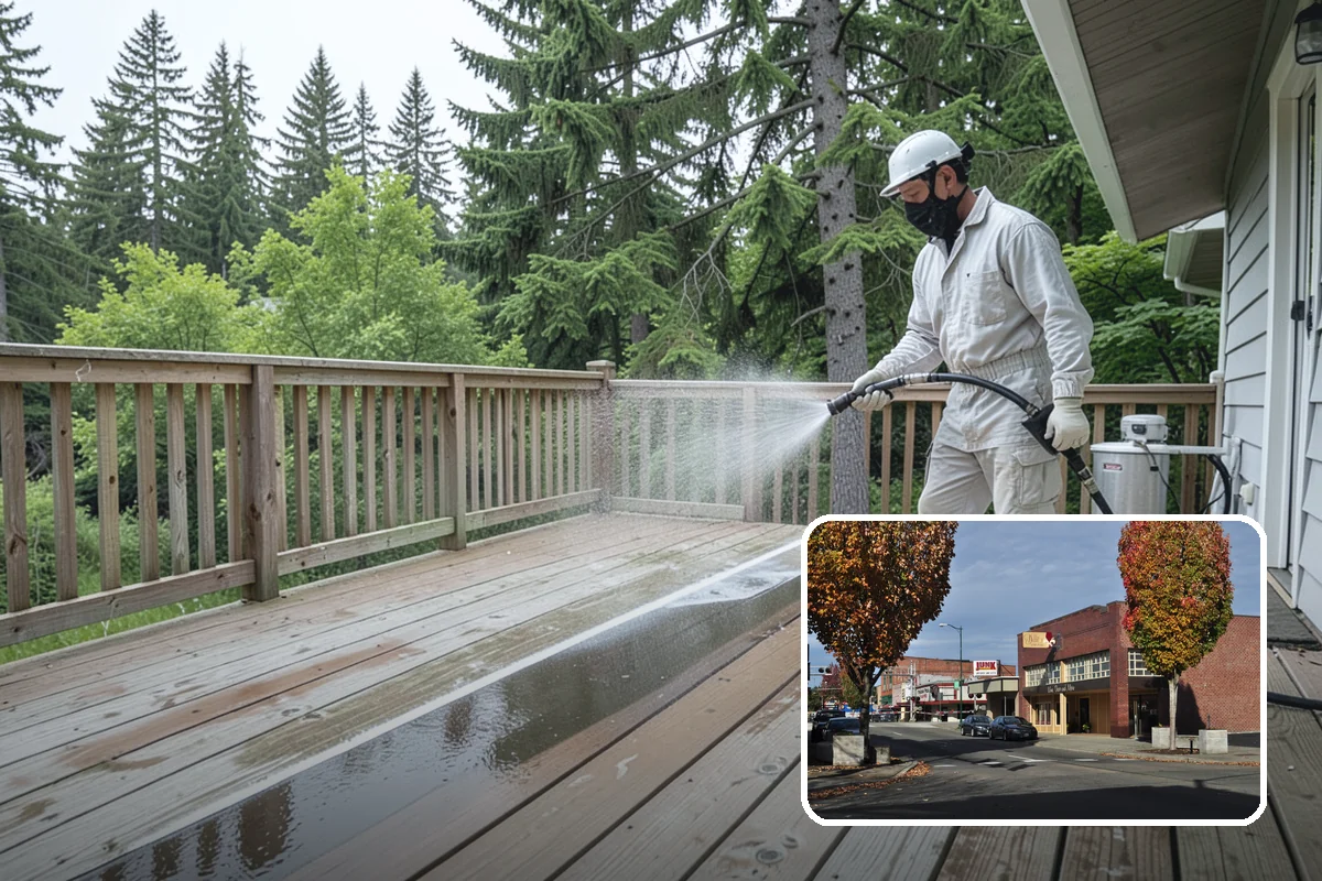 Siding Soft Wash in Puyallup, Pierce County, WA - Cleans siding without forcing water behind panels