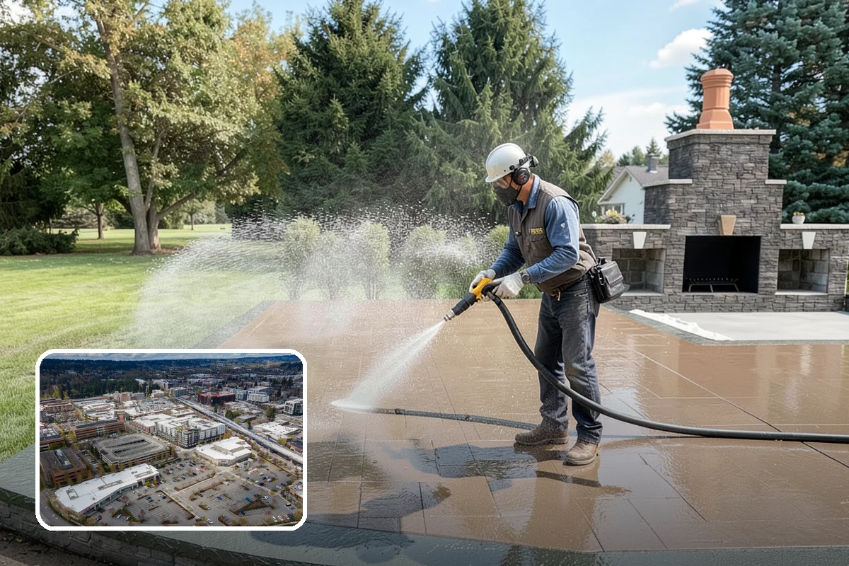 Siding Soft Wash in Redmond, King County, WA - Cleans siding without forcing water behind panels