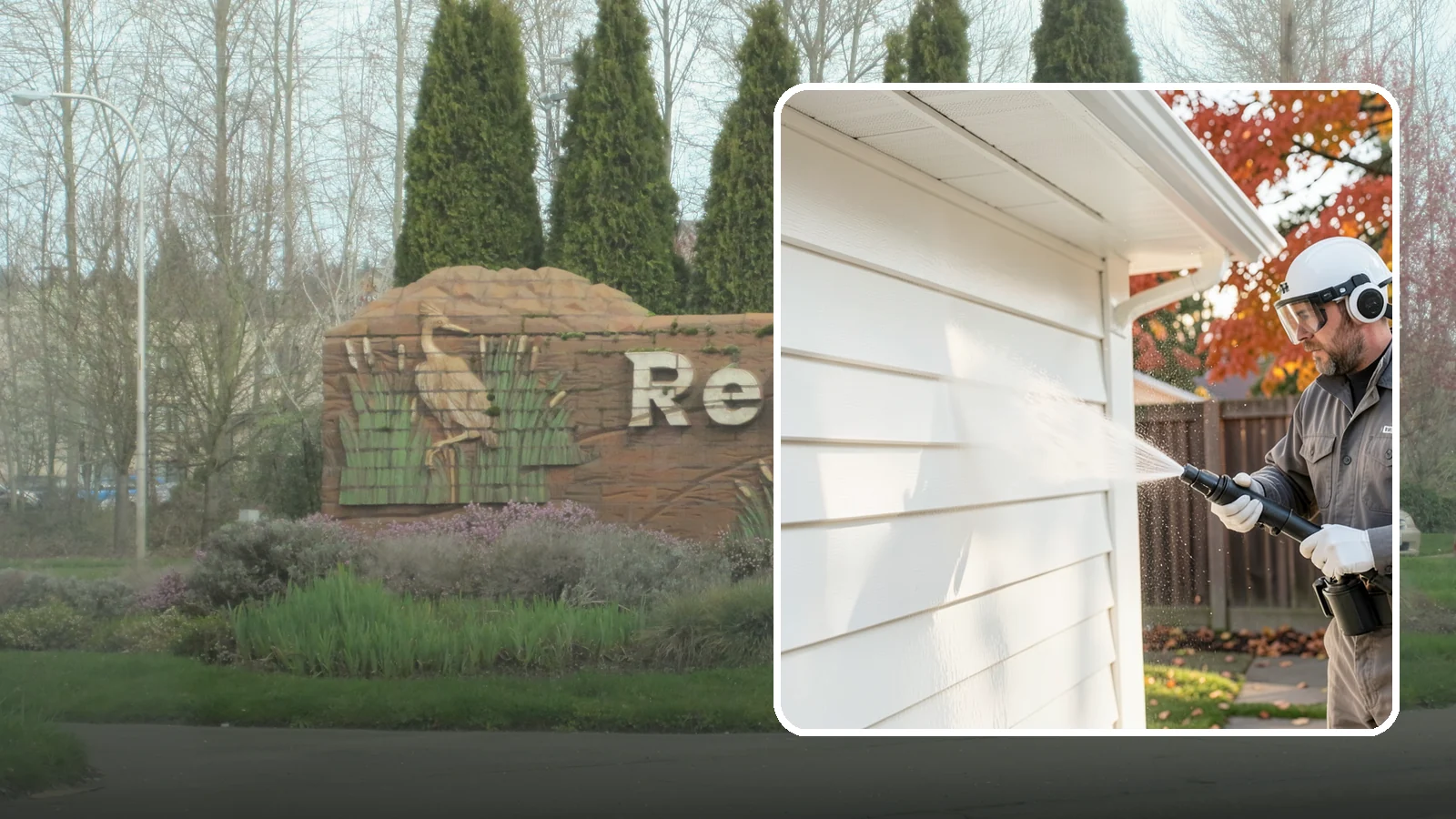 Siding Soft Wash in Renton, King County, WA - Siding soft wash gently cleans your home's exterior walls with low pressure and cleaning solutions that lift algae without damage.