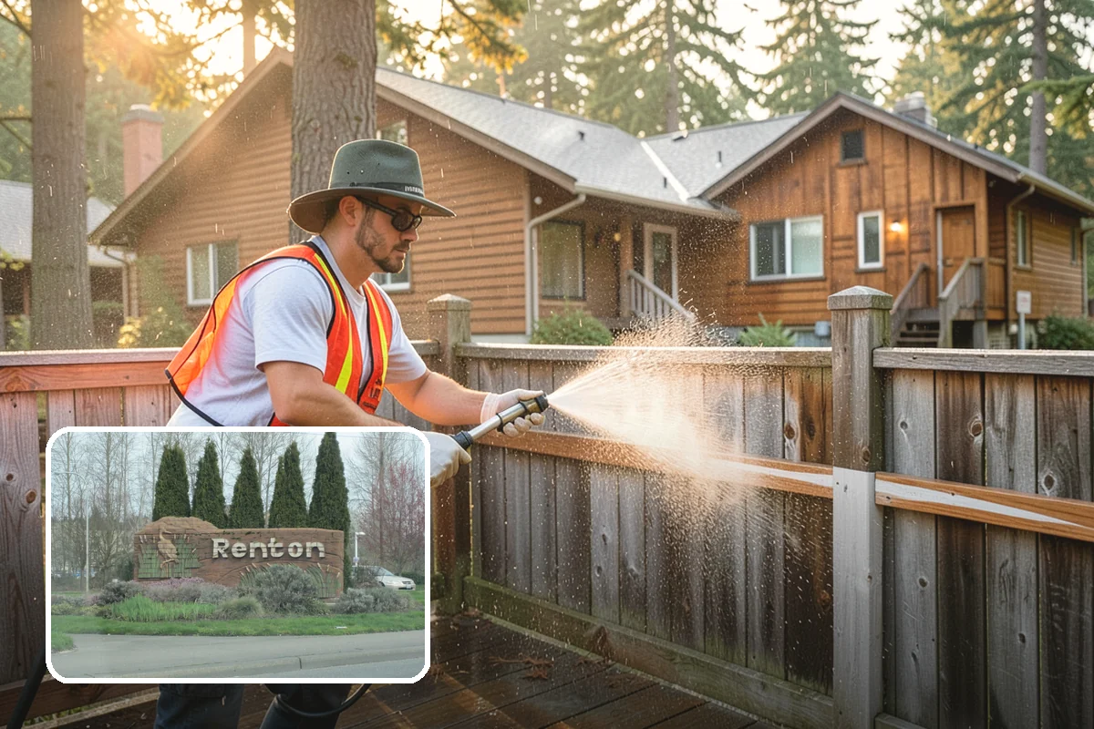 Siding Soft Wash in Renton, King County, WA - Cleans siding without forcing water behind panels
