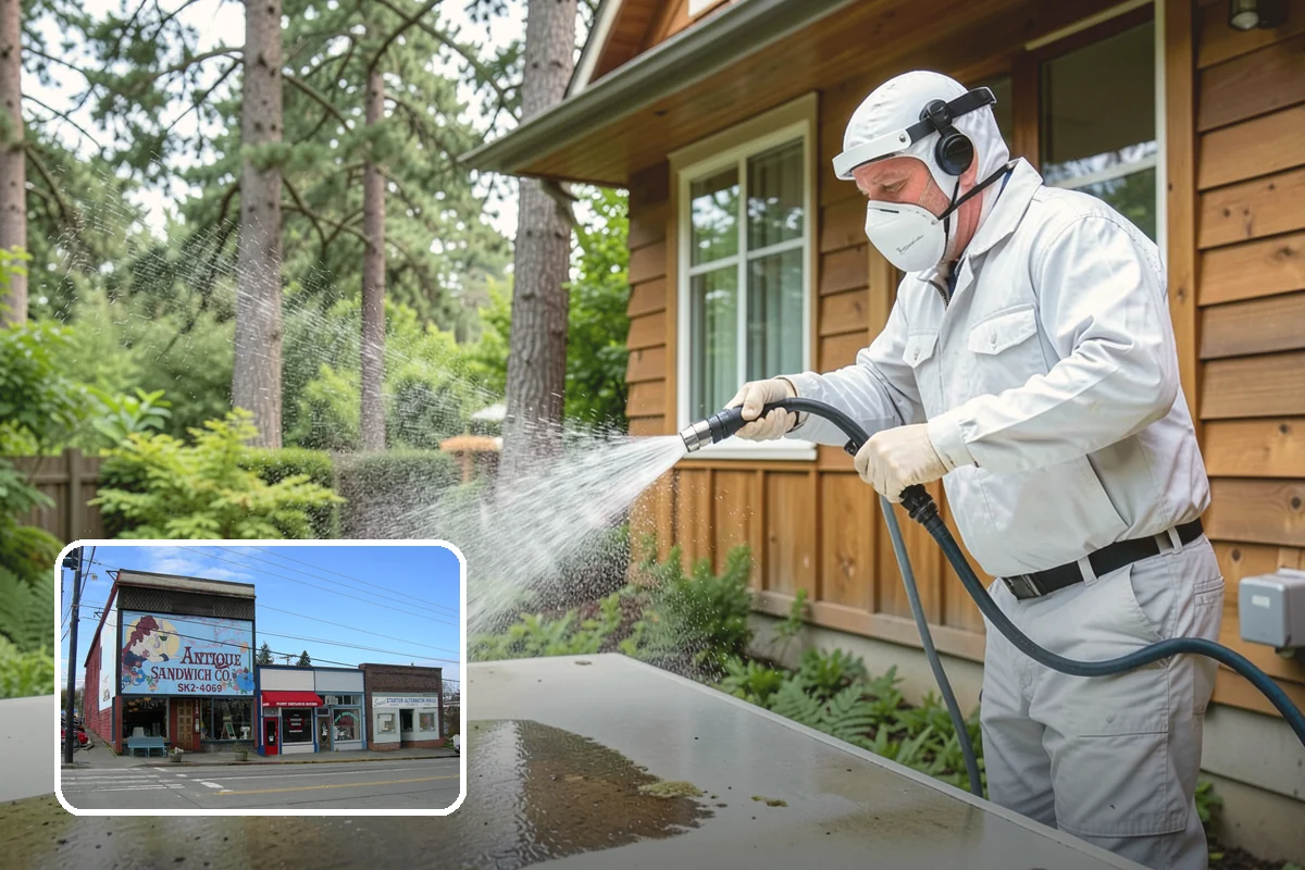 Siding Soft Wash in Ruston, Pierce County, WA - Cleans siding without forcing water behind panels