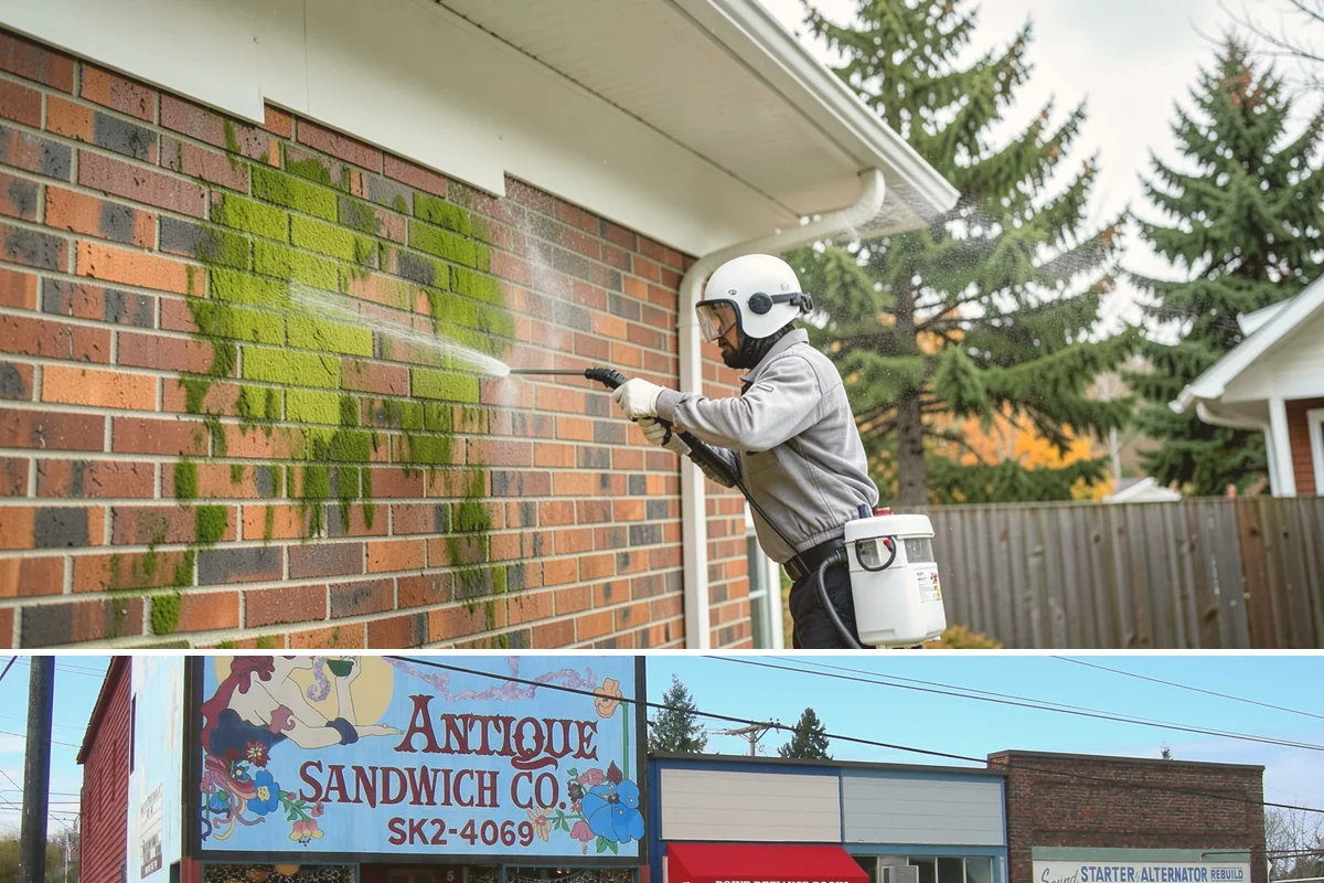 Siding Soft Wash in Ruston, Pierce County, WA - Spring and fall are prime, clearing algae after winter and again before the next wet season settles in.