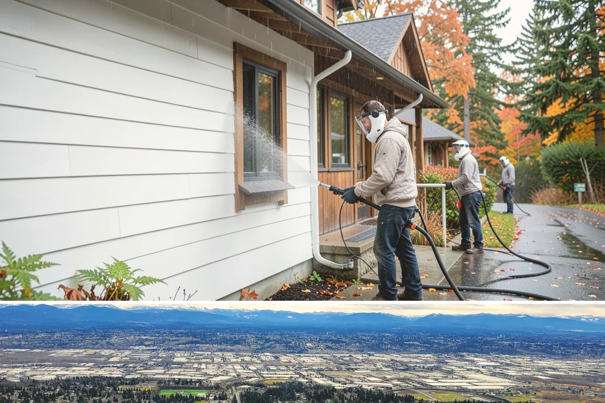 Siding Soft Wash in SeaTac, King County, WA - Spring and fall are prime, clearing algae after winter and again before the next wet season settles in.