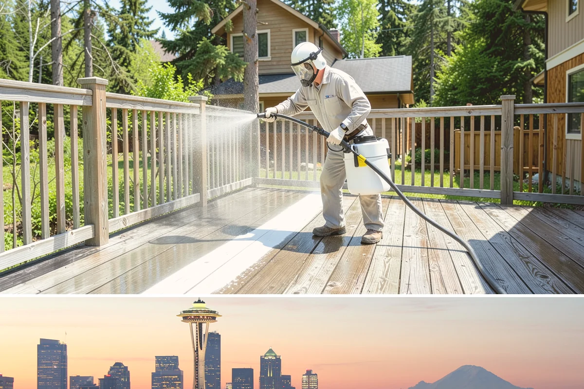 Siding Soft Wash in Seattle, King County, WA - Spring and fall are prime, clearing algae after winter and again before the next wet season settles in.