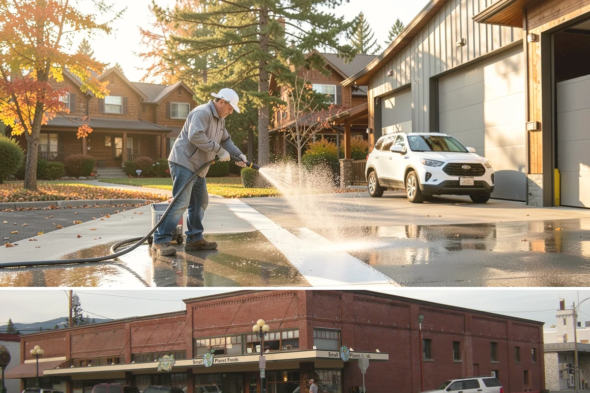 Siding Soft Wash in Sedro-Woolley, Skagit County, WA - Spring and fall are prime, clearing algae after winter and again before the next wet season settles in.