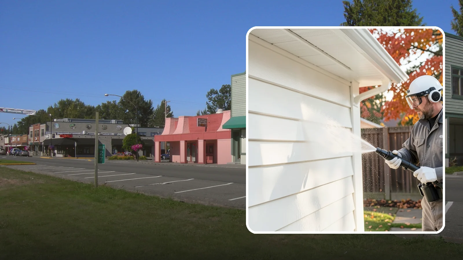 Siding Soft Wash in Snoqualmie, King County, WA - Siding soft wash gently cleans your home's exterior walls with low pressure and cleaning solutions that lift algae without damage.