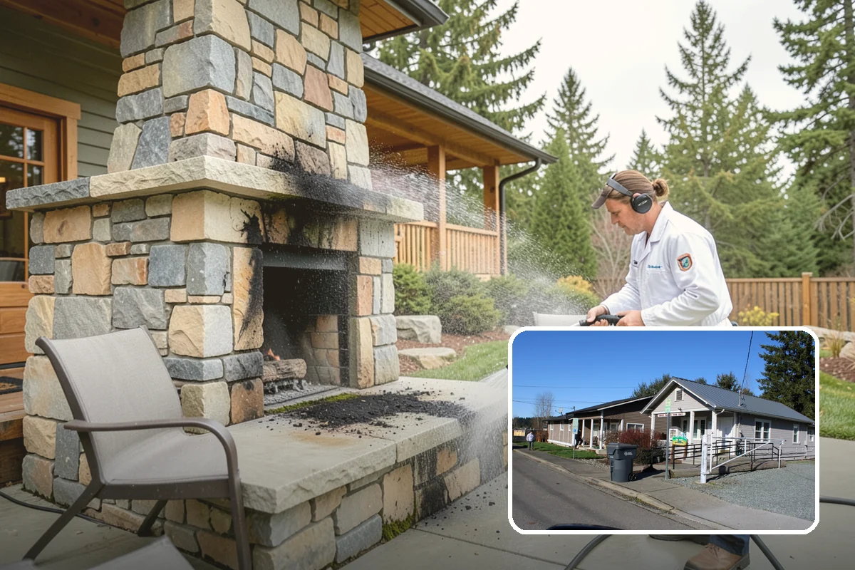 Siding Soft Wash in South Prairie, Pierce County, WA - Cleans siding without forcing water behind panels
