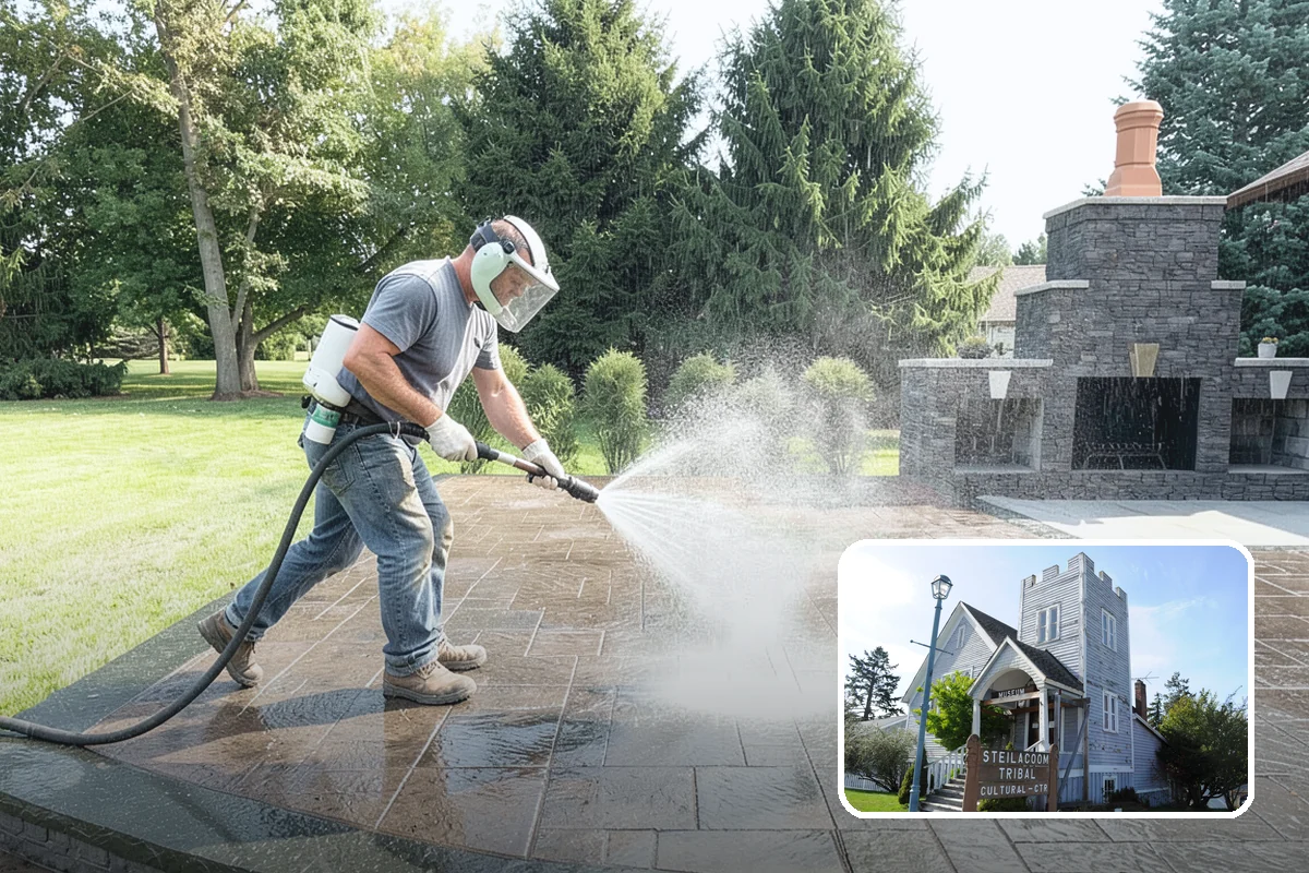 Siding Soft Wash in Steilacoom, Pierce County, WA - Cleans siding without forcing water behind panels