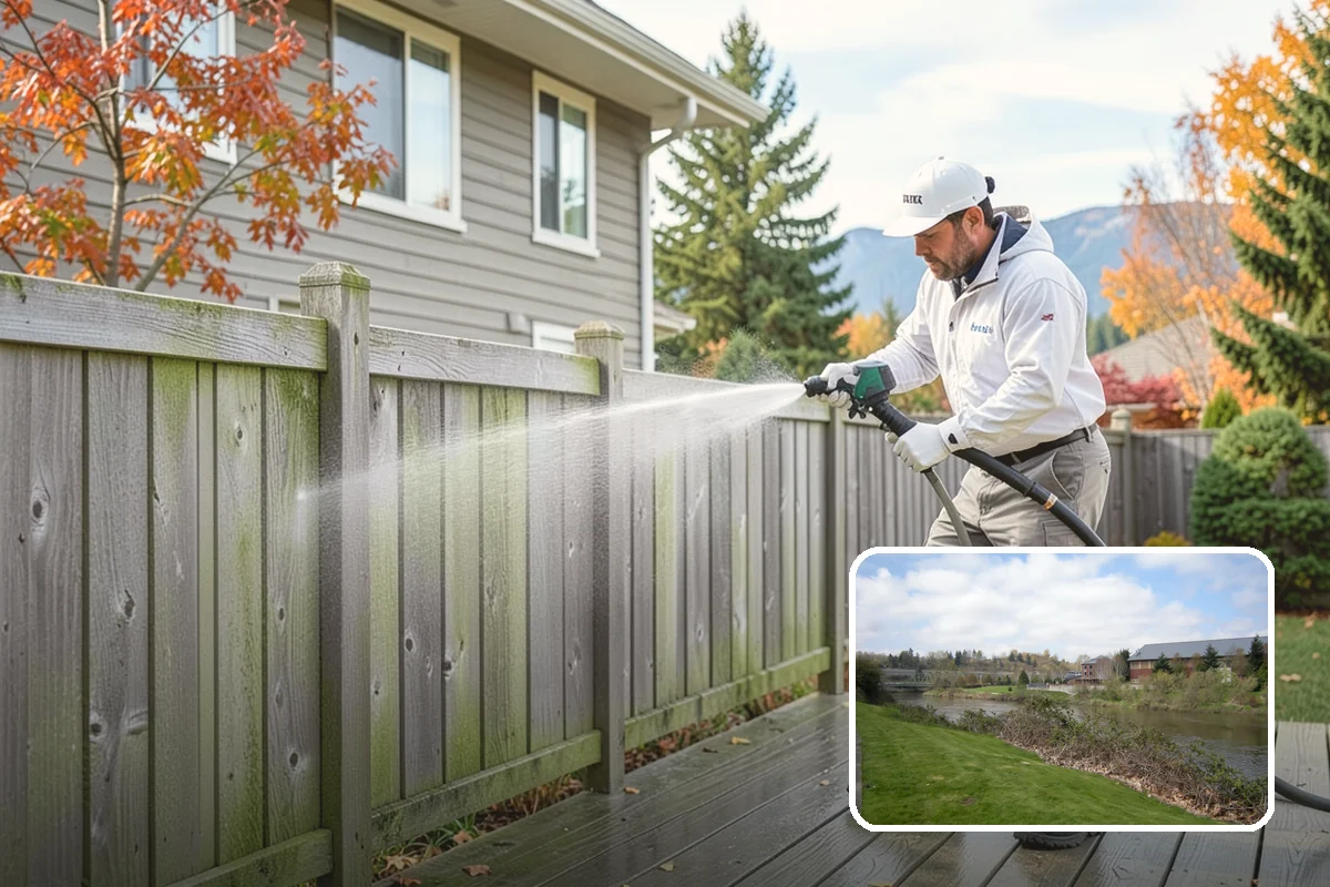 Siding Soft Wash in Tukwila, King County, WA - Cleans siding without forcing water behind panels