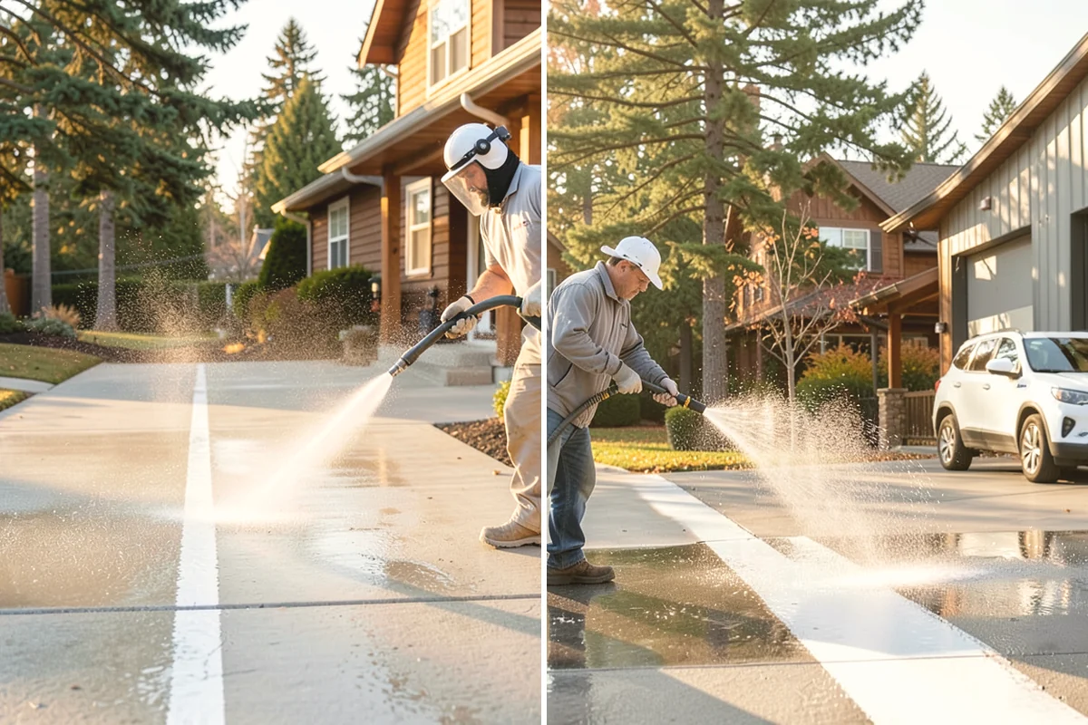 Siding Soft Wash in University Place, Pierce County, WA - Inspect the siding and note algae-heavy elevations
