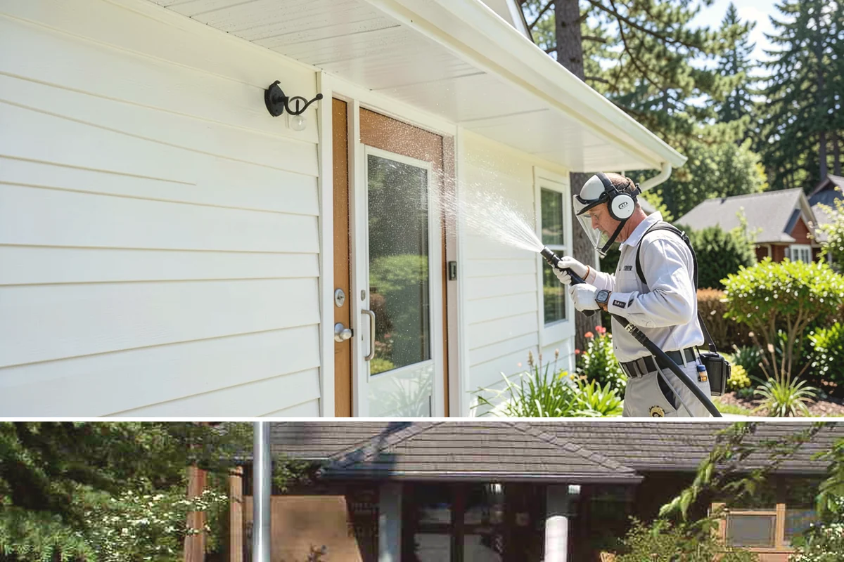 Siding Soft Wash in Yarrow Point, King County, WA - Spring and fall are prime, clearing algae after winter and again before the next wet season settles in.