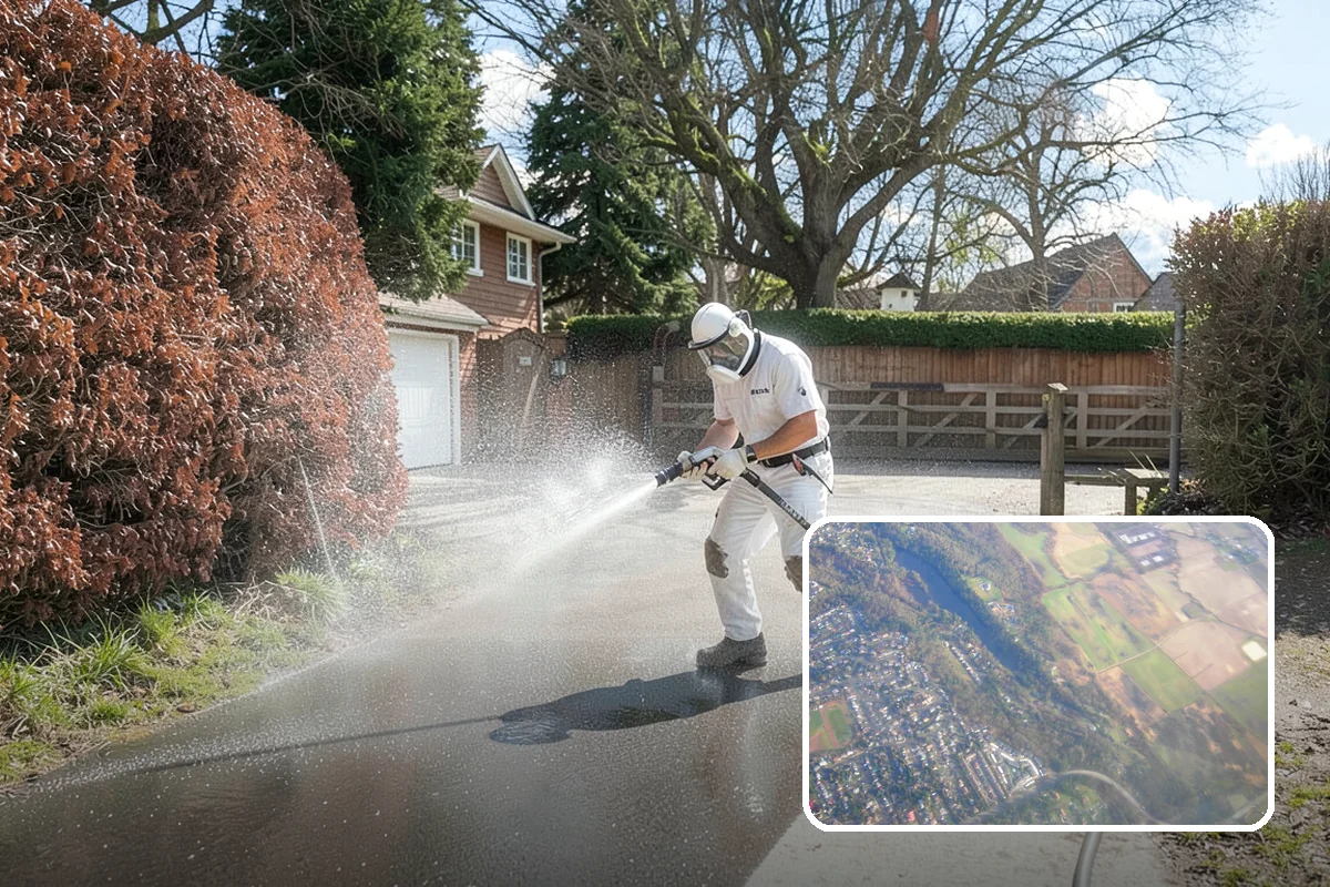 Skylight Cleaning in Algona, King County, WA - Clears moss, needles, and green film from the glass