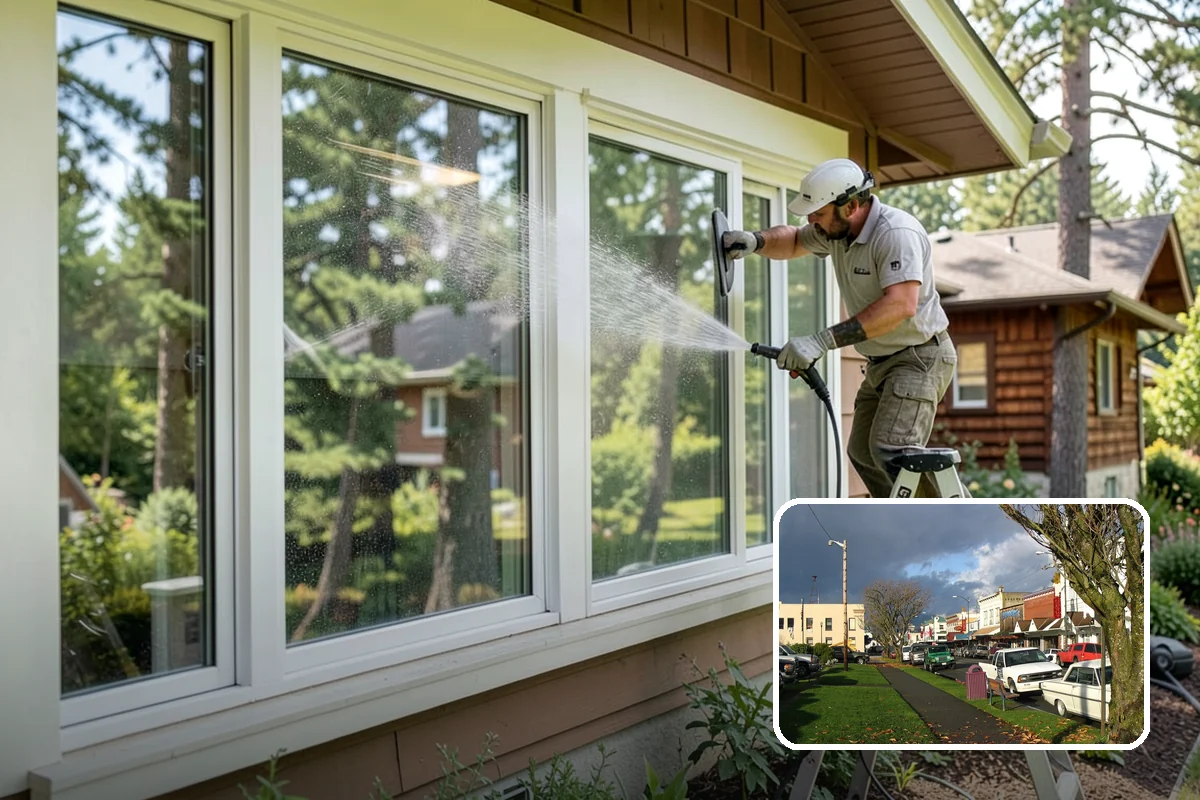 Skylight Cleaning in Arlington, Snohomish County, WA - Clears moss, needles, and green film from the glass