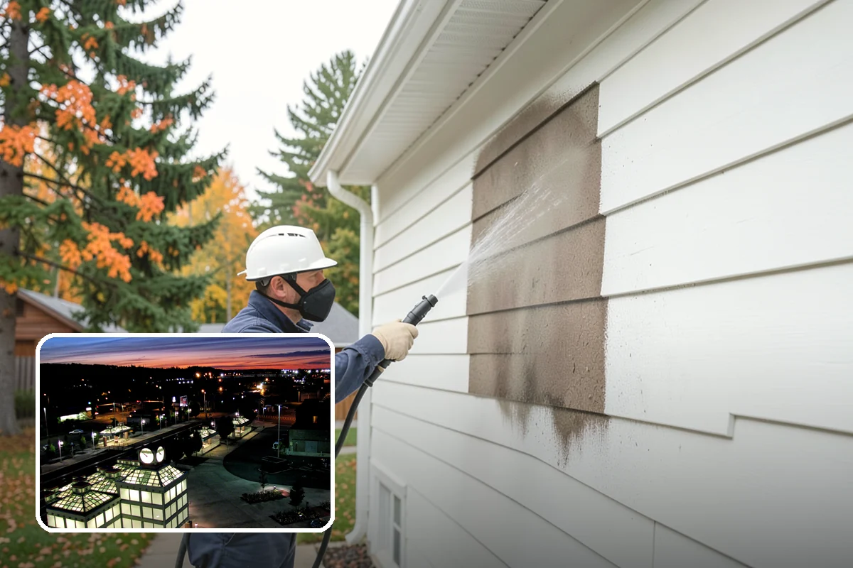 Skylight Cleaning in Auburn, King County, WA - Clears moss, needles, and green film from the glass
