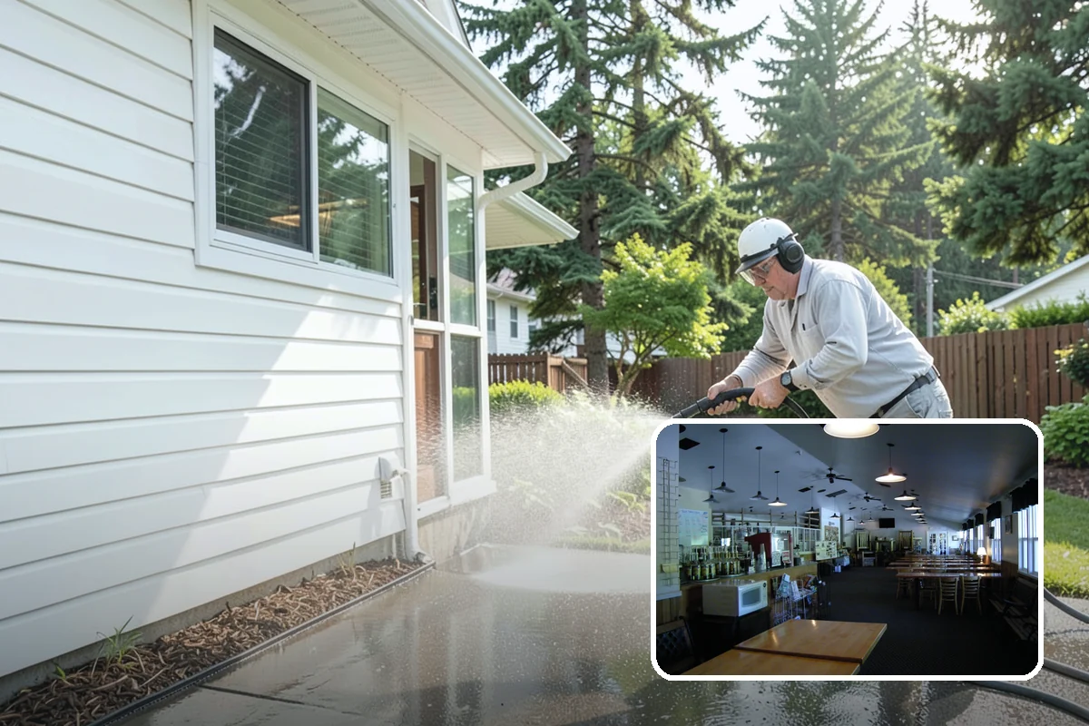 Skylight Cleaning in Black Diamond, King County, WA - Clears moss, needles, and green film from the glass