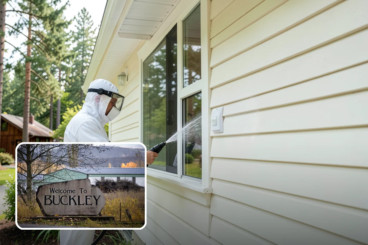Skylight Cleaning in Buckley, Pierce County, WA - Clears moss, needles, and green film from the glass