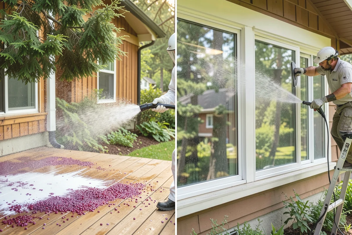 Skylight Cleaning in Carnation, King County, WA - Clear roof debris from around the skylight