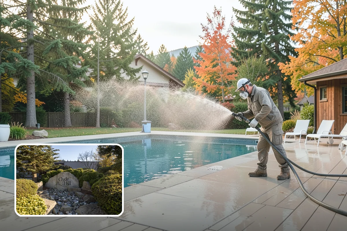 Skylight Cleaning in Clyde Hill, King County, WA - Clears moss, needles, and green film from the glass