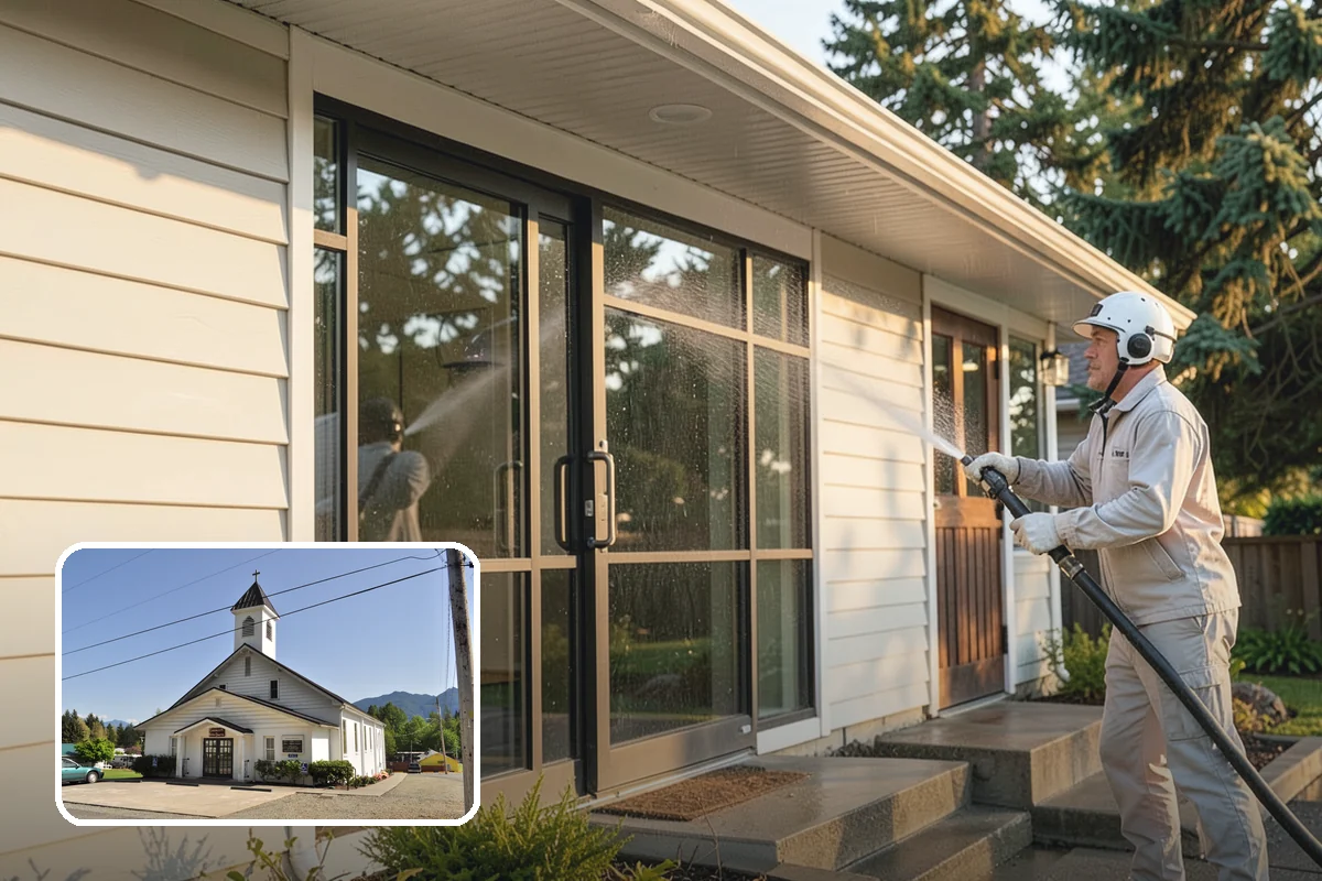Skylight Cleaning in Concrete, Skagit County, WA - Clears moss, needles, and green film from the glass