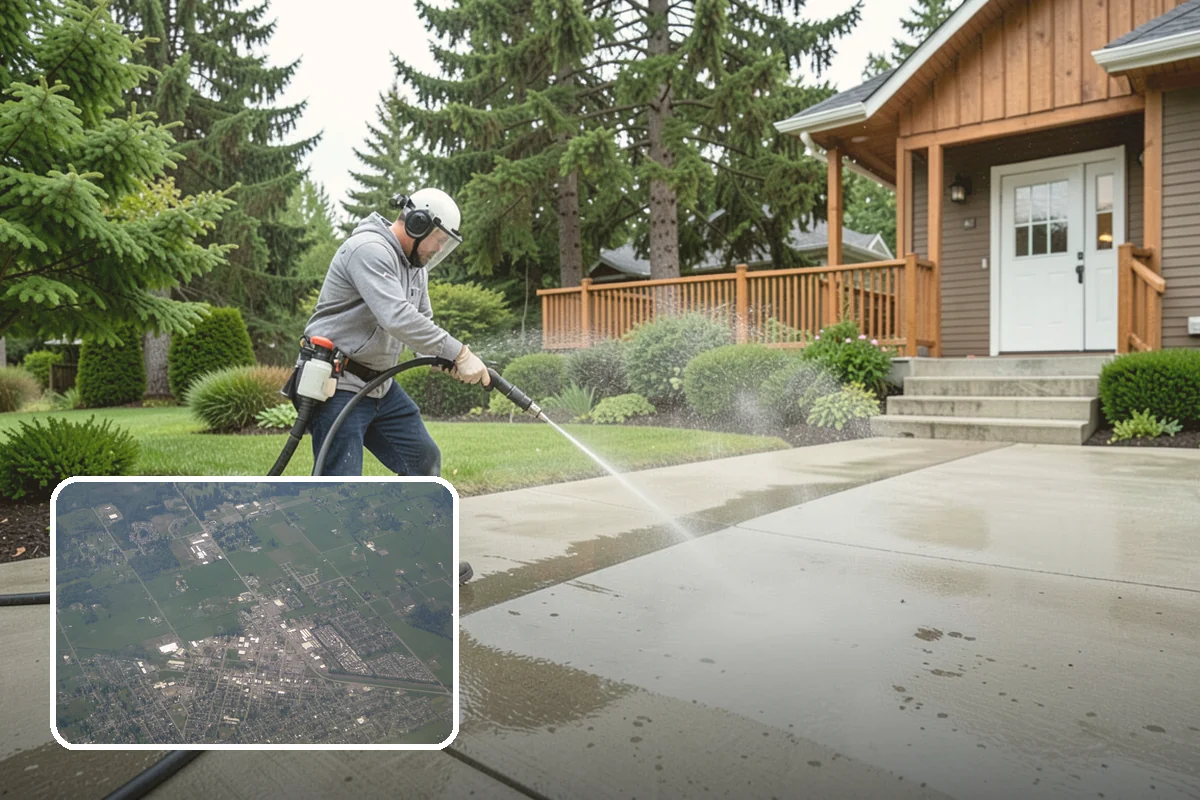 Skylight Cleaning in Enumclaw, King County, WA - Clears moss, needles, and green film from the glass