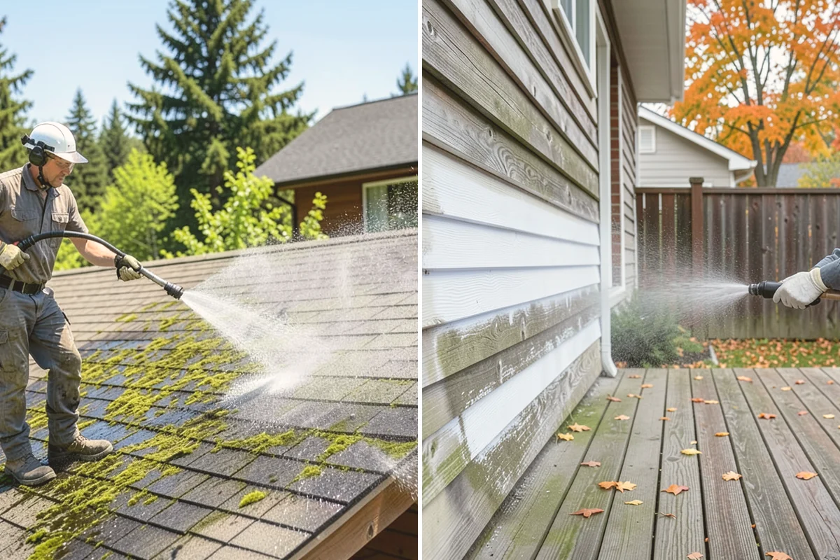Skylight Cleaning in Kirkland, King County, WA - Clear roof debris from around the skylight