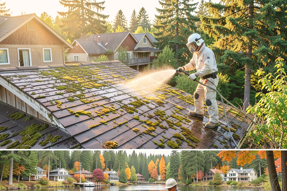 Skylight Cleaning in La Conner, Skagit County, WA - Clean skylights in early fall so they let in maximum light through the dark winter ahead.